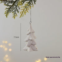 HKM-527507 Ceramic Mini House Christmas Tree Pendant Collection - Various Designs and Weights