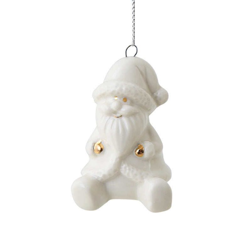 HKM-527507 Ceramic Mini House Christmas Tree Pendant Collection - Various Designs and Weights