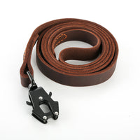 HKM-527507 Cowhide Leather Fast Release Buckle Dog Lead 1.5" or 2.0" Wide