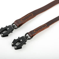 HKM-527507 Cowhide Leather Fast Release Buckle Dog Lead 1.5" or 2.0" Wide