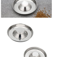 HKM-527571 Stainless Steel Pet Food Bowl for Cats and Dogs, Available in 26cm, 30cm, and 34cm Diameters