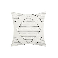 HKM-527763 Scandinavian Style Tufted Pillowcase with Geometric Patterns - Multiple Color Options Available, 45x45cm & 30x50cm