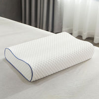 HKM-527827 Natural Latex Cervical Neck Support Pillow - Available in Water Ripple and Diamond Plaid, Multiple Sizes