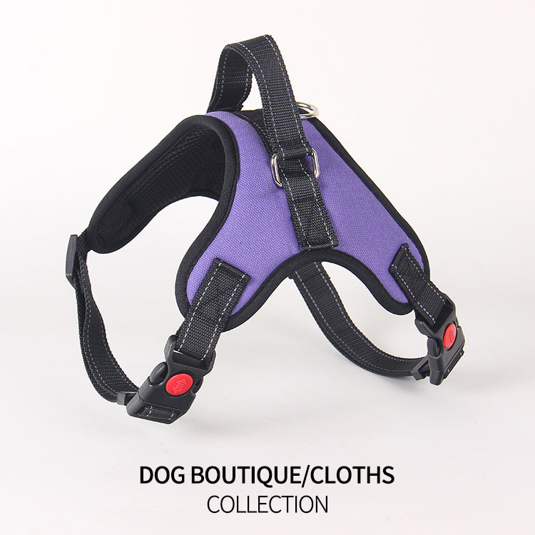 HKM-527891 Durable Oxford Cloth Pet Harness for Comfortable Chest and Back Support