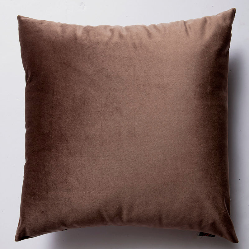 HKM-528083 Nordic Plush Solid Velvet Sofa Pillow