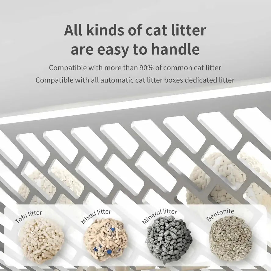 KTX-528147 Intelligent Self-Cleaning Cat Litter Box with Gravity Sensor Monitoring System