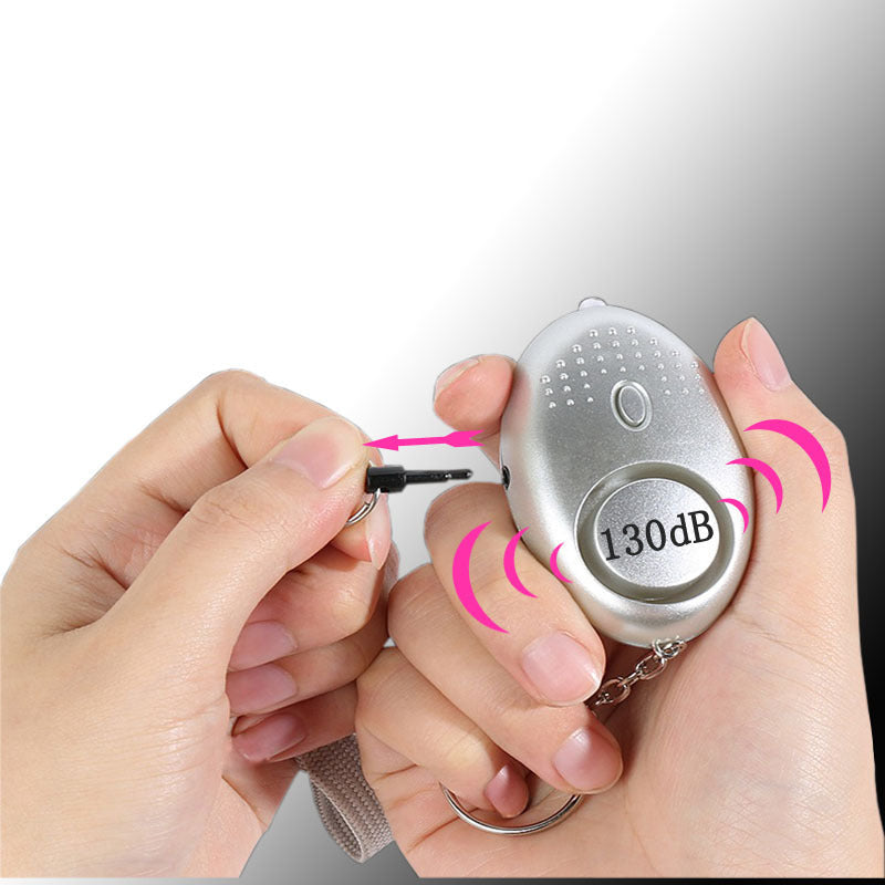 HKM-528211 High-Security Personal Alarm with LED Light for Women and Kids - Portable Anti-Lost Device