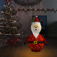 HKM-528339 LED Santa Claus Christmas Decoration - 120 cm with 8 Lighting Effects and Steel Base