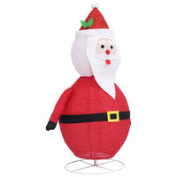 HKM-528339 LED Santa Claus Christmas Decoration - 120 cm with 8 Lighting Effects and Steel Base