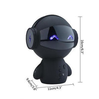 HKM-528403 Compact Bluetooth Mini Robot Speaker with 15-Hour Playback, USB Charging, and TF Card Support