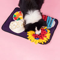 HKM-528467 Interactive Snuffle Mat for Dogs - Foraging Training Mat Made of Durable Polar Fleece, Suitable for All Dog Sizes