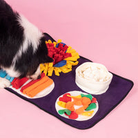 HKM-528467 Interactive Snuffle Mat for Dogs - Foraging Training Mat Made of Durable Polar Fleece, Suitable for All Dog Sizes