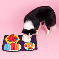 HKM-528467 Interactive Snuffle Mat for Dogs - Foraging Training Mat Made of Durable Polar Fleece, Suitable for All Dog Sizes