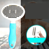 HKM-528467 Self-Cleaning Pet Comb for Dogs and Cats - Automatic Hair Removal with Thick & Fine Needles