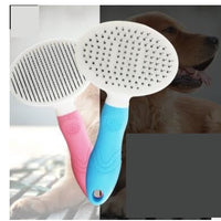 HKM-528467 Self-Cleaning Pet Comb for Dogs and Cats - Automatic Hair Removal with Thick & Fine Needles