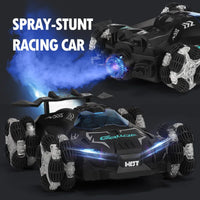 HKM-528531 Remote Control Drift Racing Car with Spray Fog, 2.4G RC Stunt Vehicle for Kids, Rechargeable Electric Toy