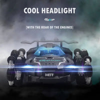 HKM-528531 Remote Control Drift Racing Car with Spray Fog, 2.4G RC Stunt Vehicle for Kids, Rechargeable Electric Toy