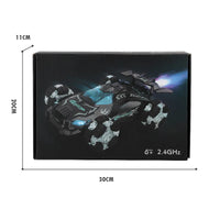 HKM-528531 Remote Control Drift Racing Car with Spray Fog, 2.4G RC Stunt Vehicle for Kids, Rechargeable Electric Toy