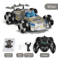 HKM-528531 Remote Control Drift Racing Car with Spray Fog, 2.4G RC Stunt Vehicle for Kids, Rechargeable Electric Toy