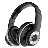 HKM-528595 Active Noise Reduction Bluetooth Wireless Headphones with Adjustable Fit in Black and Red