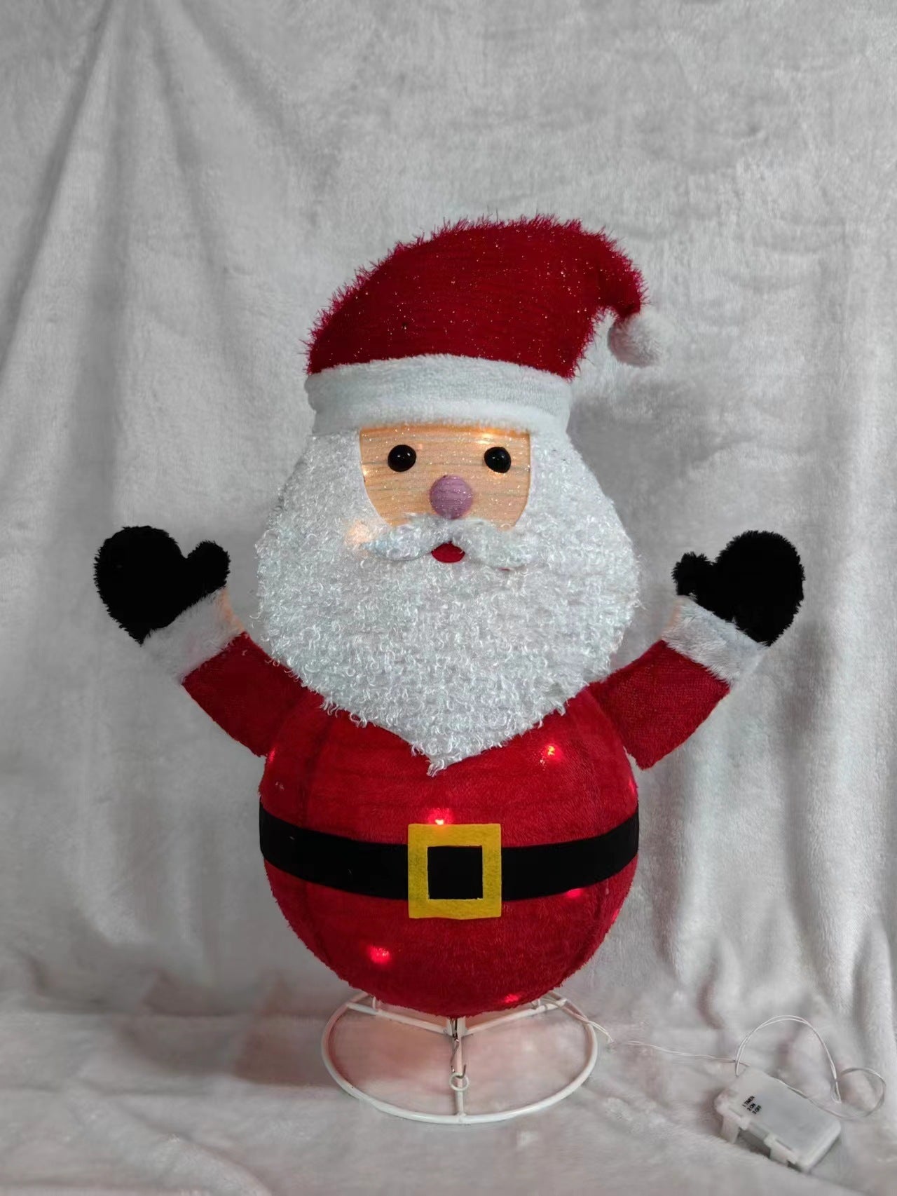 HKM-528659 Luminous Ice Man Ornament for Festive Window Displays - 72cm x 53cm x 32cm
