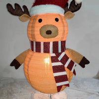 HKM-528659 Luminous Ice Man Ornament for Festive Window Displays - 72cm x 53cm x 32cm