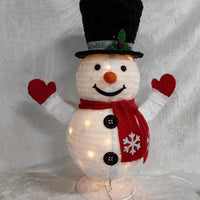HKM-528659 Luminous Ice Man Ornament for Festive Window Displays - 72cm x 53cm x 32cm