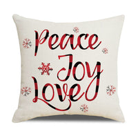 HKM-528979 Cartoon Anime Linen Cushion Cover 45x45cm - Christmas Series