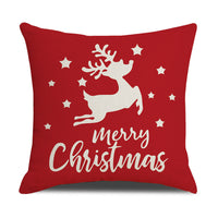 HKM-528979 Cartoon Anime Linen Cushion Cover 45x45cm - Christmas Series