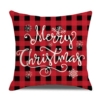 HKM-528979 Cartoon Anime Linen Cushion Cover 45x45cm - Christmas Series