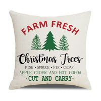 HKM-528979 Cartoon Anime Linen Cushion Cover 45x45cm - Christmas Series