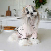 HKM-529107 Festive Off White, Light Coffee, Pink Dress for Dogs and Cats - Sweet Style Available in Multiple Sizes