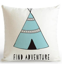 HKM-529235 Be Happy Bear Plush Cushion Cover - Soft 45x45cm Pillowcase