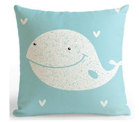 HKM-529235 Be Happy Bear Plush Cushion Cover - Soft 45x45cm Pillowcase