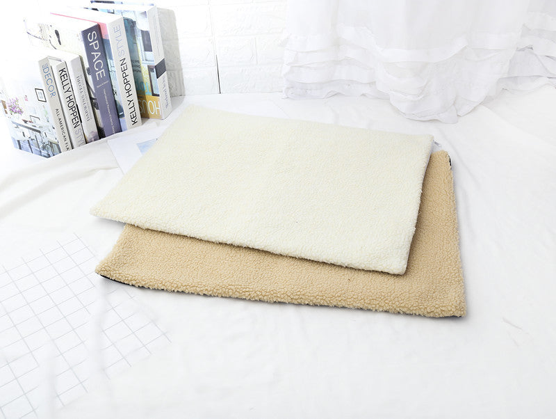 HKM-529235 Warm Lamb Down Dog Kennel Pet Pad Self Heating