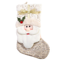 HKM-529299 Nordic Style White Christmas Socks - Fabric - Size 45*27cm