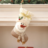 HKM-529299 Nordic Style White Christmas Socks - Fabric - Size 45*27cm