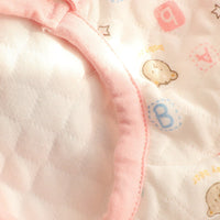 HKM-529363 Cotton Cat Vest Backpack for Autumn and Winter - Cute Printing in Yellow and Pink
