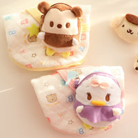 HKM-529363 Cotton Cat Vest Backpack for Autumn and Winter - Cute Printing in Yellow and Pink