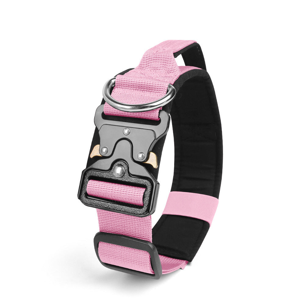 HKM-529363 Explosion-proof Tactical Pet Collar in Multiple Colors – Durable Polyester Material
