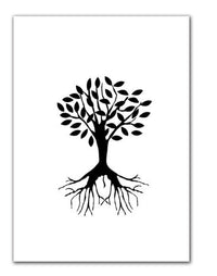 HKM-529619 Minimalist Black and White Cotton and Polyester Wall Art Mural with Inspirational Quote for Salon Décor