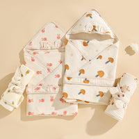 HKM-529683 Four-Layer Soft Cotton Baby Swaddling Quilt with Anti-Starle Design in Multiple Colors