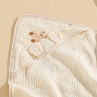 HKM-529683 Four-Layer Soft Cotton Baby Swaddling Quilt with Anti-Starle Design in Multiple Colors