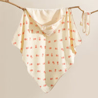 HKM-529683 Four-Layer Soft Cotton Baby Swaddling Quilt with Anti-Starle Design in Multiple Colors