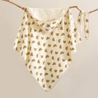 HKM-529683 Four-Layer Soft Cotton Baby Swaddling Quilt with Anti-Starle Design in Multiple Colors