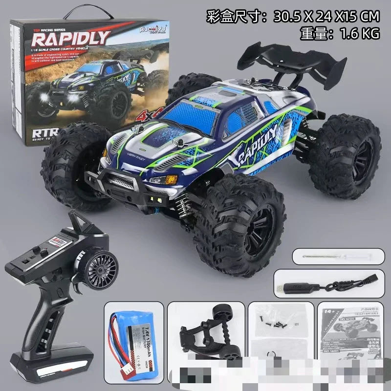 HKM-529683 High-Speed 38km/h 1:16 Electric 4WD Off-Road Remote Control Truck for All Ages