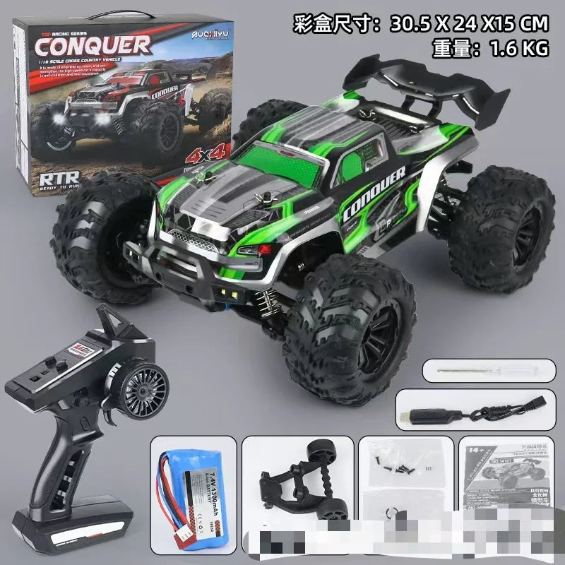 HKM-529683 High-Speed 38km/h 1:16 Electric 4WD Off-Road Remote Control Truck for All Ages