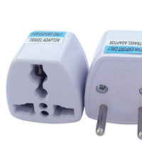 HKM-529747 Universal Multi-Country Plug Adapter for International Travel, 110-250V, 3-Hole & 2-Hole Versions
