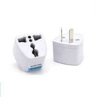 HKM-529747 Universal Multi-Country Plug Adapter for International Travel, 110-250V, 3-Hole & 2-Hole Versions