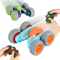 HKM-530259 Double-Sided Swing Arm RC Stunt Car with LED Flash Light, 2.4GHz 360 Rotation Remote Control Truck for Kids